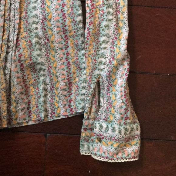 Anthropologie blouse small flower print top - Picture 3 of 5